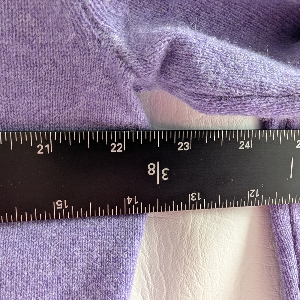 Jos A Bank Traveller's Cashmere Purple V-neck Pullover Knit Sweater - XL - Picture 12 of 14